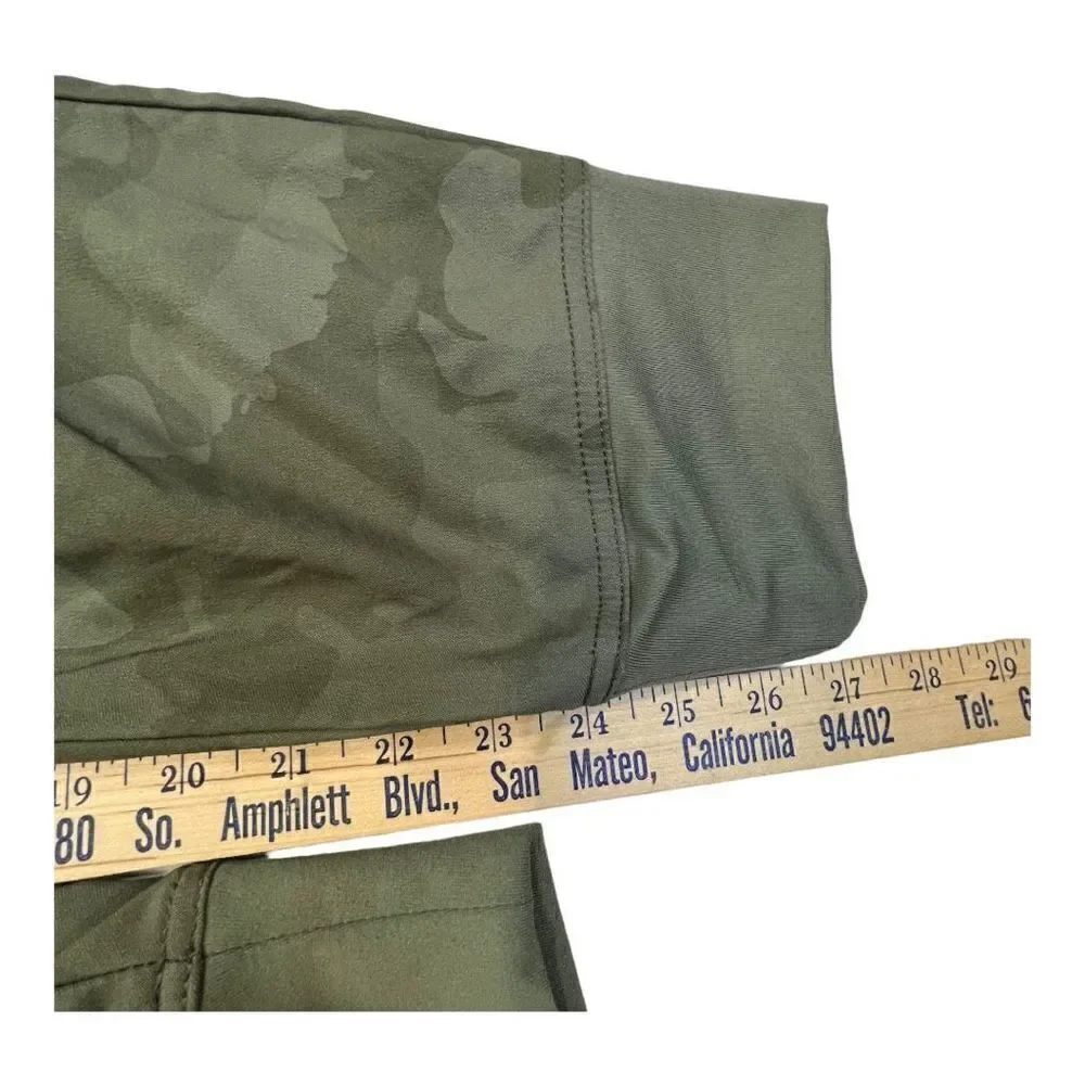 PrAna Women's Mid-Rise Flat Front Standard Fit Jogger Pants Camouflage Size 12